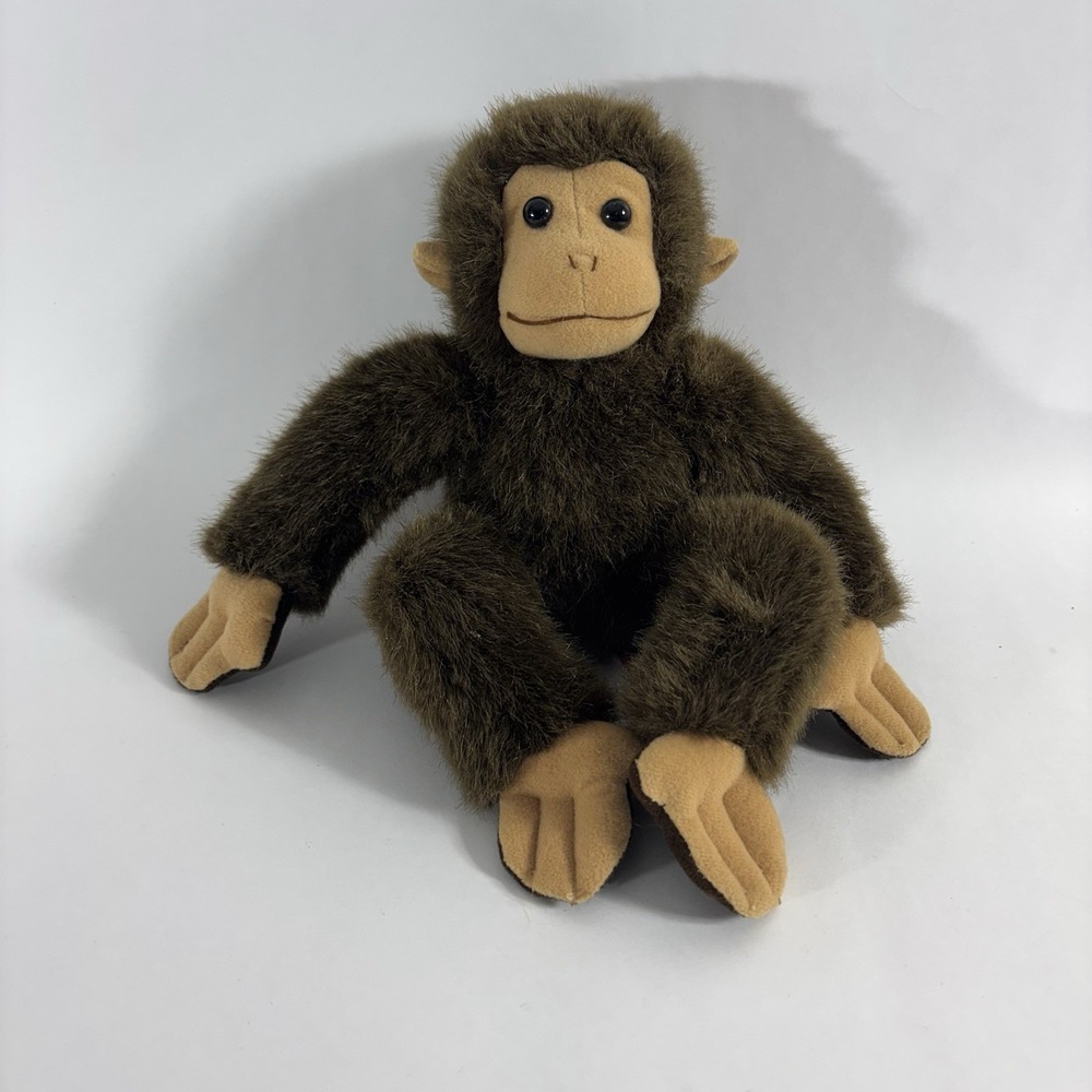 Monkey Plush Applause Dakin Gorilla Ape Stuffed Animal Brown 7" EUC
